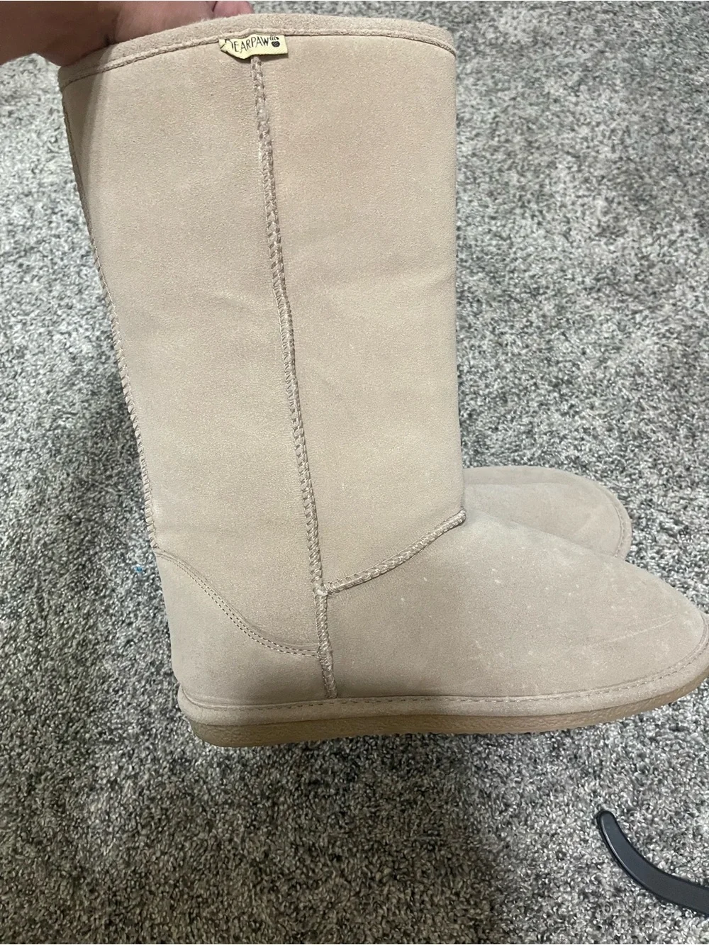 BearPaw Beige Suede Sole Boot